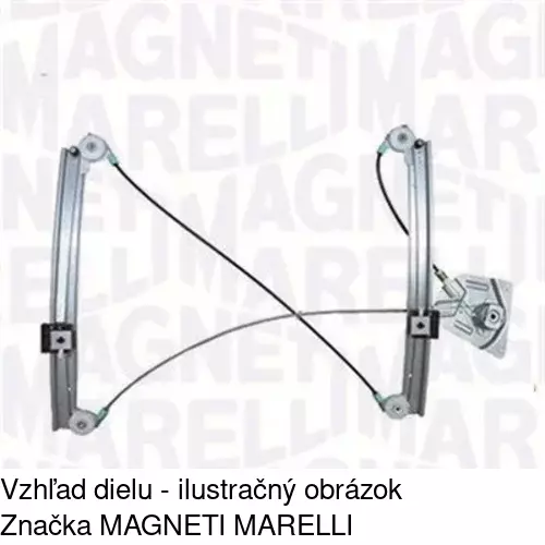 Mechanizmus sťahovania okna elektrický bez motora 1331PSG1 /POLCAR/ - obr. 1