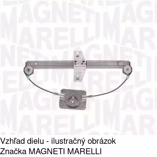 Mechanizmus sťahovania okna elektrický bez motora 1331PSG5 /POLCAR/ - obr. 2