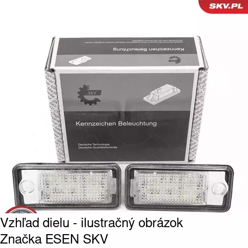 Svetlo na osvetlenie evidenčného čísla 1334959E /POLCAR/ - obr. 1