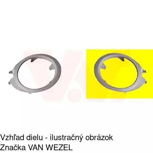 Rámik hmlového svetla 133527-3 /POLCAR/ - obr. 1