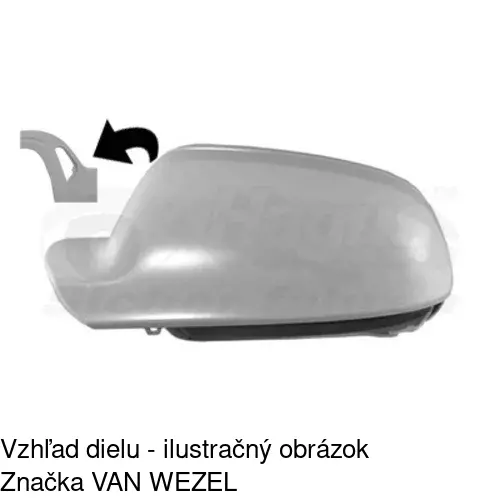 Rám vonkajšieho zrkadla 133756PM /POLCAR/ - obr. 1
