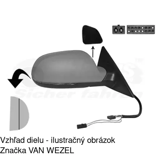 Rám vonkajšieho zrkadla 133757PM /POLCAR/ - obr. 2