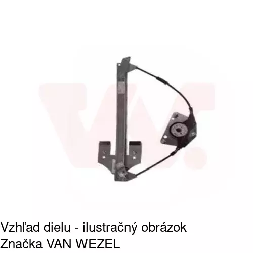 Mechanizmus sťahovania okna elektrický bez motora 1337PSG3E /POLCAR/ - obr. 4