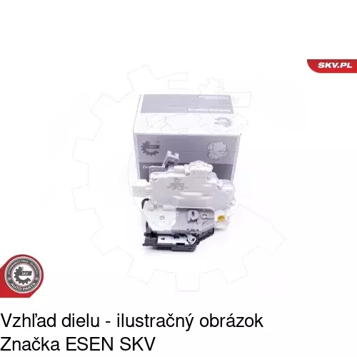 Vnútorná zámka dverí 1337ZC-1 /POLCAR/ - obr. 4