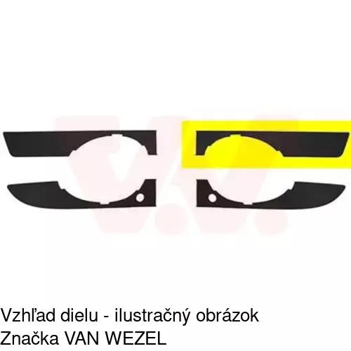 Rámik hmlového svetla POLCAR 13382711