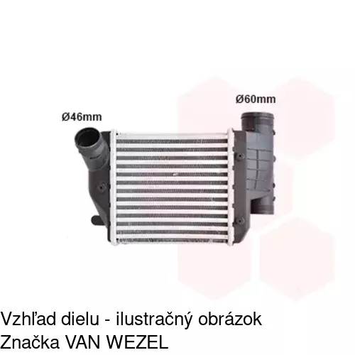 Chladiče vzduchu (Intercoolery) 1338J8-1 /POLCAR/ - obr. 1