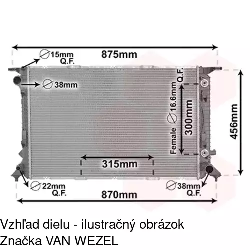 Chladiče vody 136508-1 /POLCAR/ - obr. 2