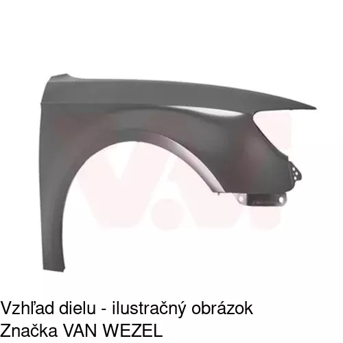 Predný blatník 13C102 /POLCAR/ - obr. 2
