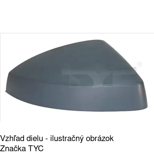 Rám vonkajšieho zrkadla 13C154PM /POLCAR/ - obr. 3