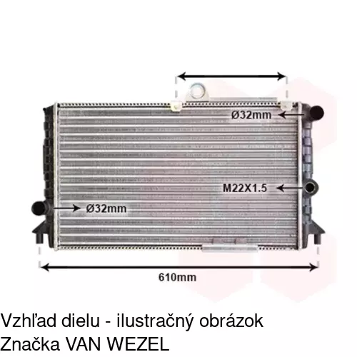 Chladiče vody 1401081X /POLCAR/ - obr. 1