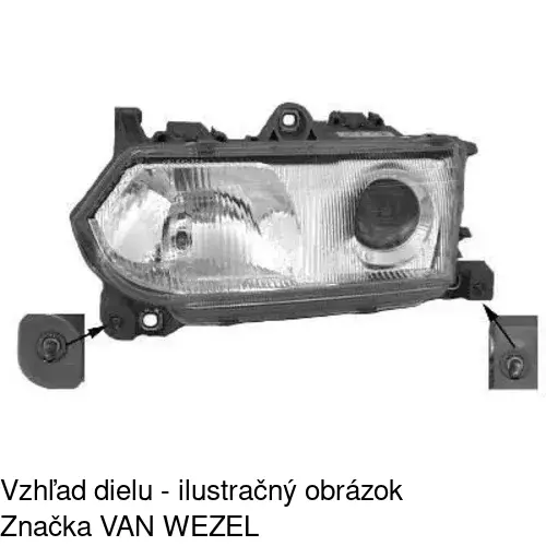 Hlavný reflektor 140310-H /POLCAR/ - obr. 2