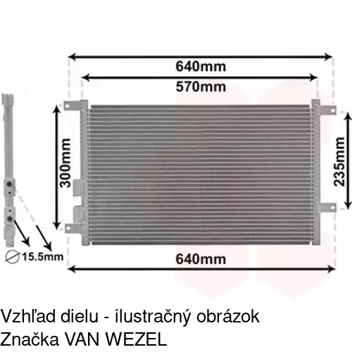 Chladiče klimatizácie 1408K8C1 /POLCAR/ - obr. 4
