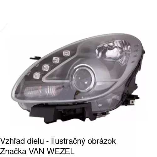 Hlavný reflektor 1421092U /POLCAR/ - obr. 3