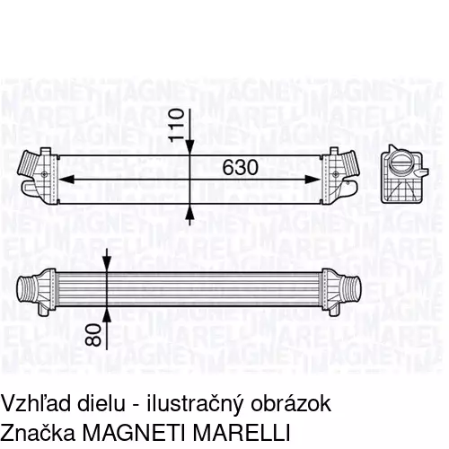 Chladiče vzduchu (Intercoolery) POLCAR 1421J84X