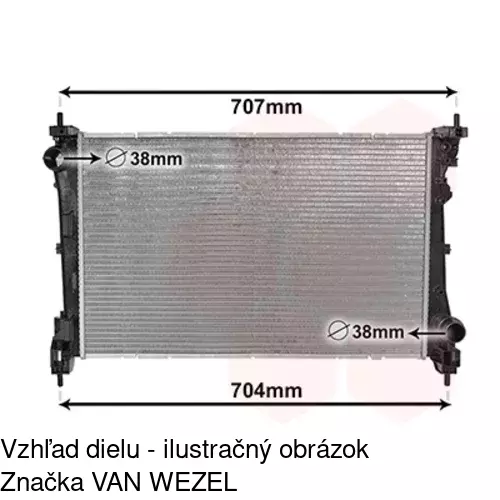 Chladiče vody POLCAR 1425082X