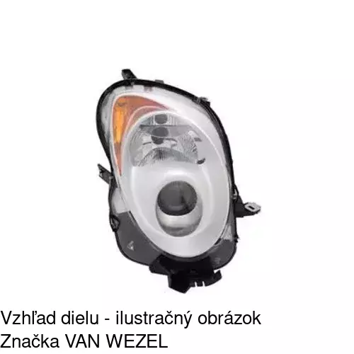 Hlavný reflektor 142510-V /POLCAR/ - obr. 3