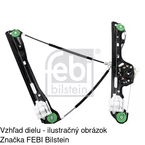 Mechanizmus sťahovania okna elektrický bez motora 2001PSG2 /POLCAR/ - obr. 2