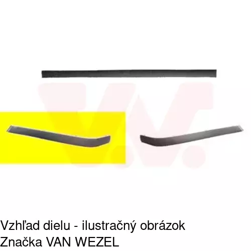 Lišta nárazníka 20079626 /POLCAR/ - obr. 1