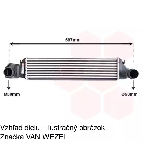Chladiče vzduchu (Intercoolery) 2008J81X /POLCAR/ - obr. 5