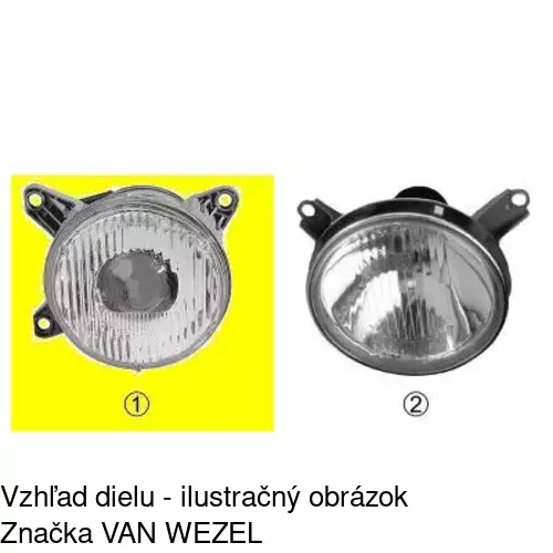 Hlavný reflektor 2015106E /POLCAR/ - obr. 2