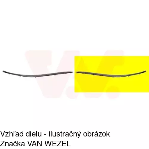Lišta nárazníka 202207-8 /POLCAR/