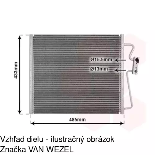 Chladiče klimatizácie 2022K8C2 /POLCAR/ - obr. 2