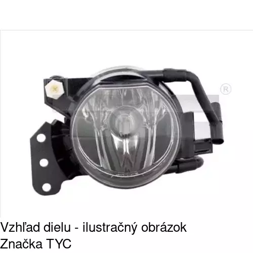 Hmlové svetlo - predné 2040294H /POLCAR/ - obr. 2