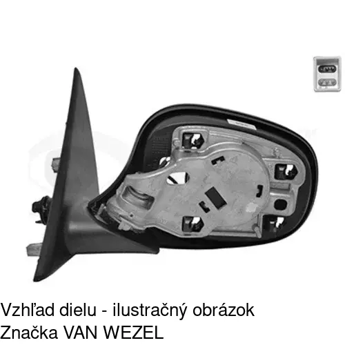 Vonkajšie zrkadlo 2042514E /POLCAR/ - obr. 2
