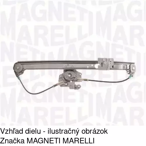 Mechanizmus sťahovania okna elektrický bez motora 2050PSG3 /POLCAR/ - obr. 2