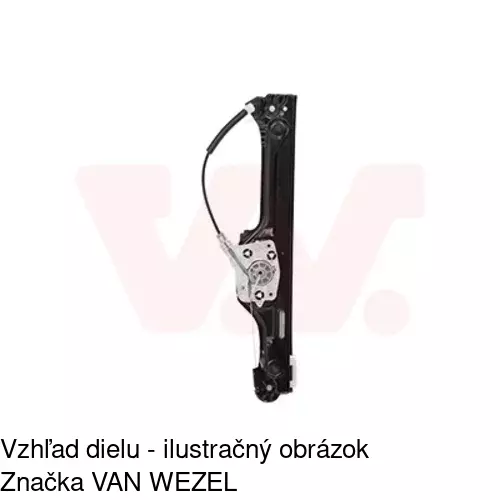Mechanizmus sťahovania okna elektrický bez motora 2054PSG3 /POLCAR/