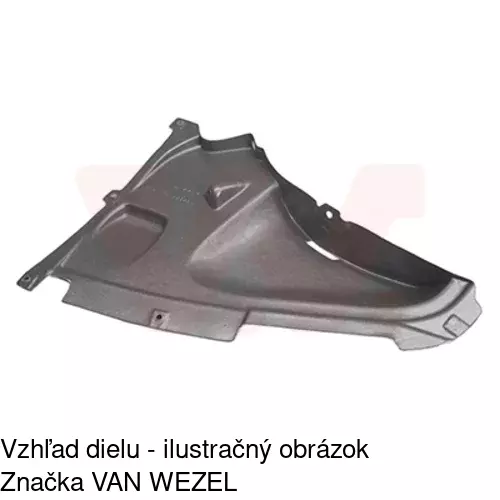 Podblatník (plast) 20D1FL1T /POLCAR/