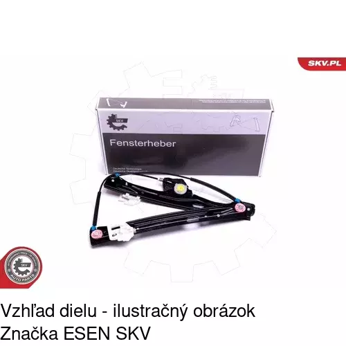 Elektrický mechanizmus okna dverí 20D1PSE2E /POLCAR/ - obr. 5