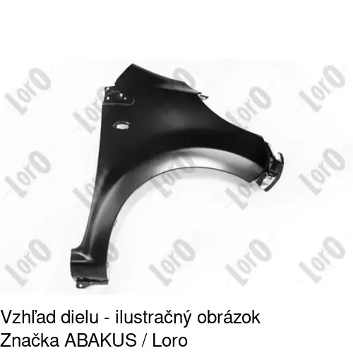 Predný blatník 230101 /POLCAR/ - obr. 1