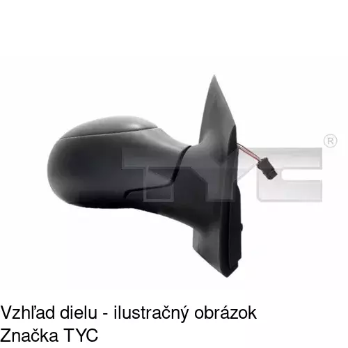 Vonkajšie zrkadlo 2315529E /POLCAR/ - obr. 5