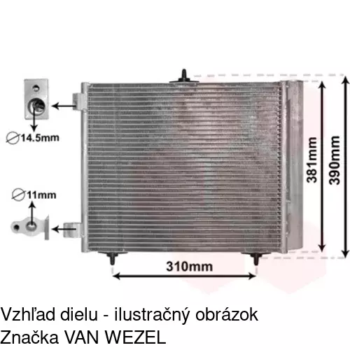 Chladiče klimatizácie 2316K8C2 /POLCAR/ - obr. 4