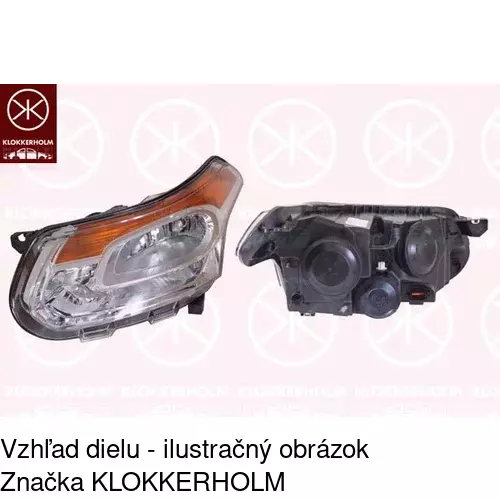 Hlavný reflektor POLCAR 231710-H