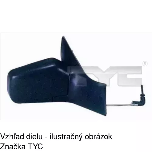 Vonkajšie zrkadlo POLCAR 2325511E