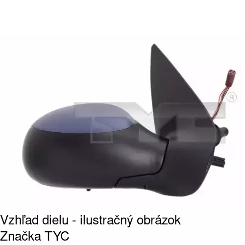Vonkajšie zrkadlo 2327518E /POLCAR/ - obr. 2