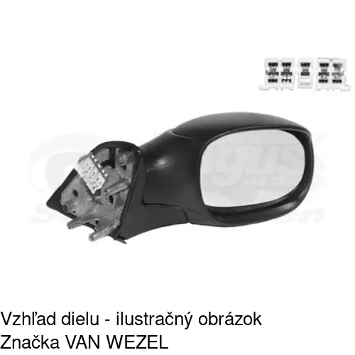 Vonkajšie zrkadlo 2327524E /POLCAR/ - obr. 1