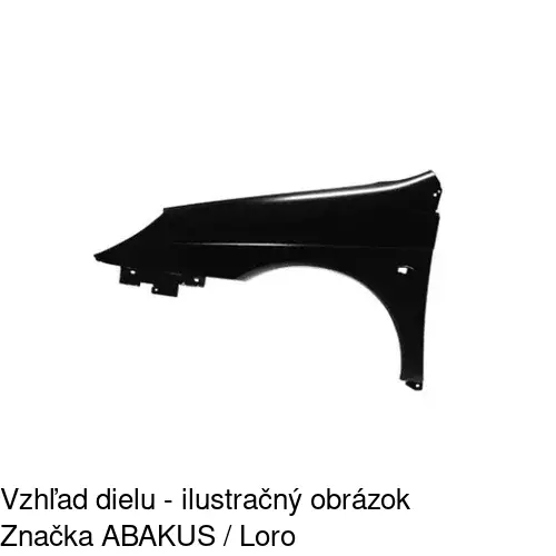 Predný blatník 233201-J /POLCAR/ - obr. 2