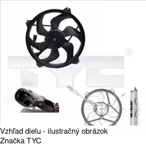 Ventilátory chladičov 233223W3 /POLCAR/ - obr. 1