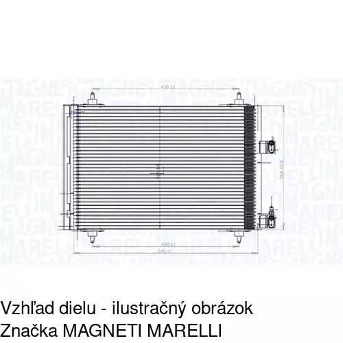 Chladiče klimatizácie 2332K81X /POLCAR/ - obr. 1