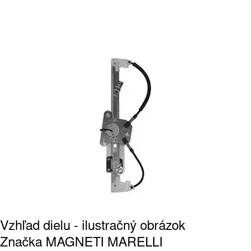 Mechanizmus sťahovania okna elektrický bez motora 2333PSG3E /POLCAR/ - obr. 1