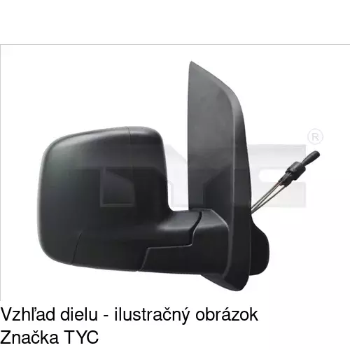 Vonkajšie zrkadlo 2391511E /POLCAR/ - obr. 2