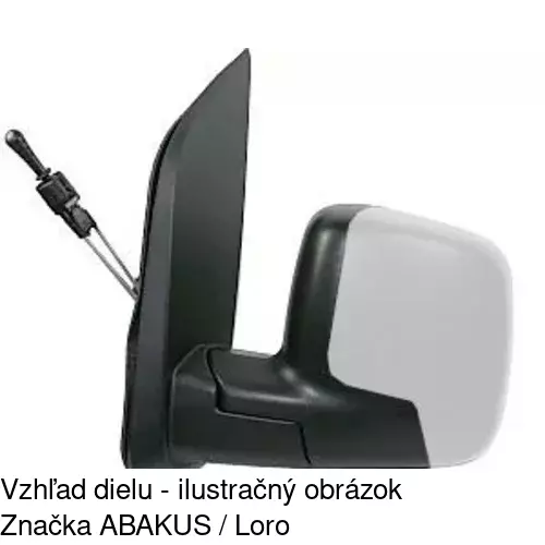 Vonkajšie zrkadlo 2391512M /POLCAR/ - obr. 3