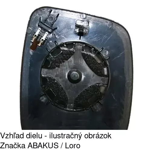 Sklo vonkajšieho zrkadla s držiakom 2391544E /POLCAR/ - obr. 5