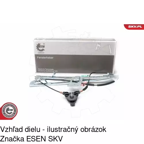 Elektrický mechanizmus okna dverí 2397PSE1 /POLCAR/ - obr. 4