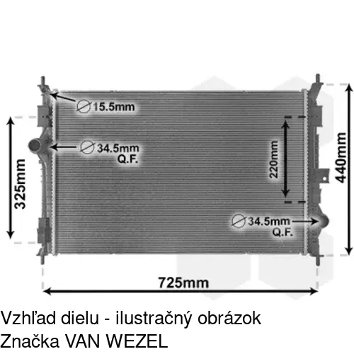 Chladiče vody 23M1081X /POLCAR/ - obr. 5
