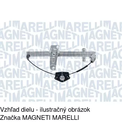Elektrický mechanizmus okna dverí 2406PSE2 /POLCAR/ - obr. 1
