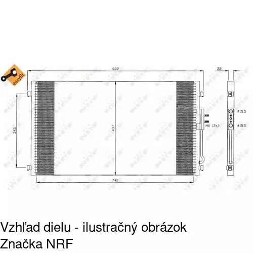 Chladiče klimatizácie 2420K8C3S /POLCAR/